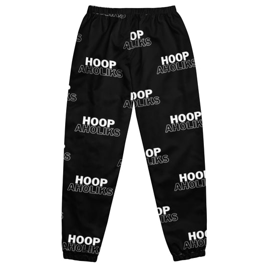 Black Varsity HoopAholiks Unisex track pants