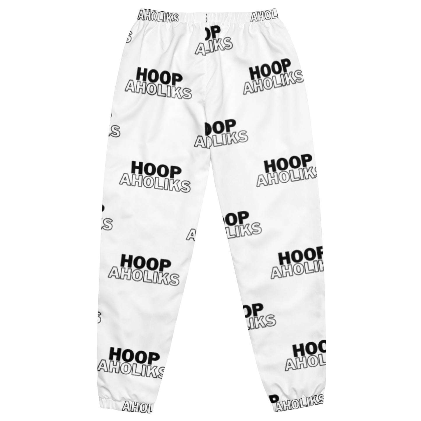 White Varsity HoopAholiks Unisex track pants