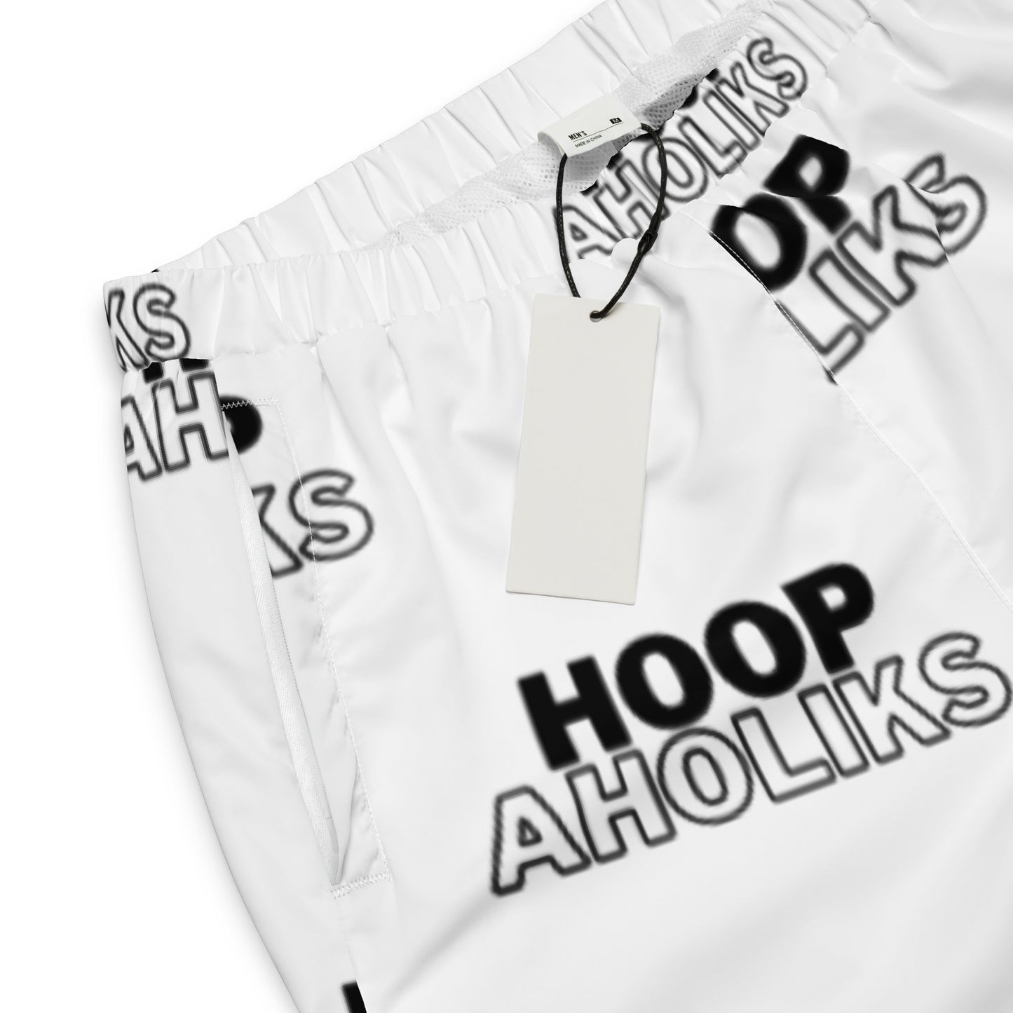 White Varsity HoopAholiks Unisex track pants