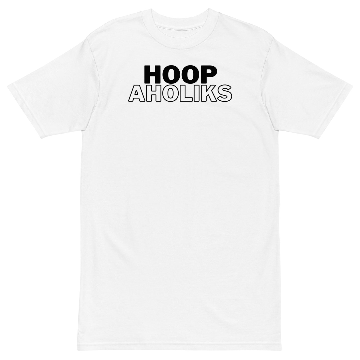 White Varsity HoopAholkis T-shirt