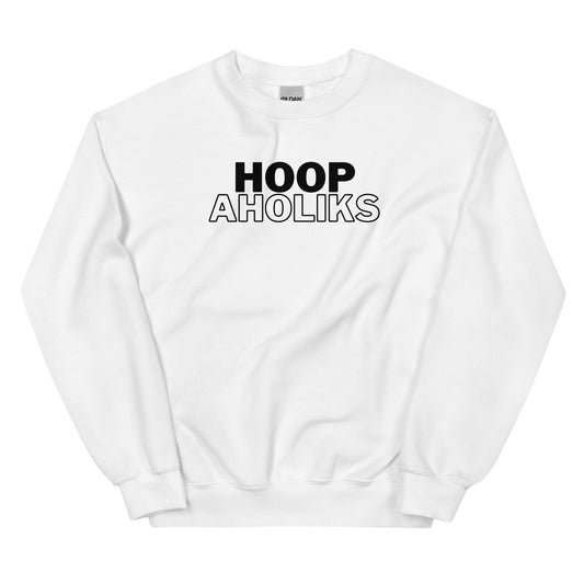 White Varsity HoopAholiks Unisex Sweatshirt